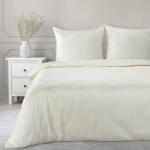  Vera egyszínű csíkos pamutszatén ágynemű garnitúra Krémszín 220x200 cm - 70x80 cm 2db (452590)