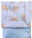  Baba kék maci mintás baba minky takaró 75x100 cm
