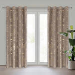  Molly bársony sötétítő függöny Barna 140x250 cm