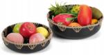 Miska Tál Gyümölcsök és Zöldségek számára, fém, dekoratív, 2 darabos szett (fbds)