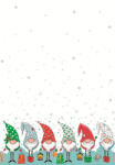  Karácsonyi Funny Gnomes papír asztalterítő 120x180 cm