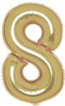  Arany White Gold 8-as szám fólia lufi 86 cm