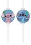  Disney Lilo és Stitch, A csillagkutya Angel papír szívószál, 4 db-os szett FSC