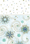  Karácsonyi Stars and Twirls papír asztalterítő 120x180 cm