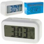 SD Digitális Ébresztőóra Nagy LCD Kijelzővel, Hőmérővel, Naptárral, Asztali, Szundi Funkció (AP29)