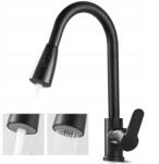 Maibang konyhai csaptelep, kihúzható, matt fekete (K0142v2)