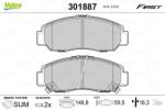 VALEO Set placute frana VALEO 301887 (301887)