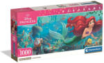  Disney Hercegnők Ariel 1000 db-os panorama Compact puzzle Clementoni