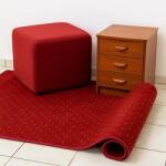 Látvány Textil Bordó apró mintás kész szőnyeg 110x200cm