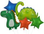 Balloons4party Set 5 baloane folie dinozaur