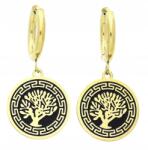 Ttm Xuping Fülbevaló Boldogságfa fekete-arany Acél 316 L (k1011)