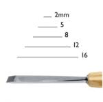 pfeil tools Dalti sculptura profesionale seria 1 Pfeil, Dalta ascutita pe o singura parte, 2 mm Dalta