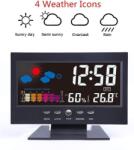  Időjárás Állomás Higrométer Előrejelzés Hőmérő Óra (HT666)