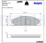DELPHI Set placute frana DELPHI LP726 (LP726)