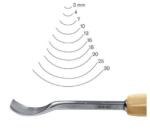 pfeil tools Dalti sculptura profesionale seria 8a Pfeil, Dalta ascutita pe o singura parte, 3 mm Dalta