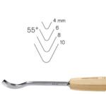 pfeil tools Dalti sculptura profesionale seria 14a Pfeil, Dalta ascutita pe o singura parte, 4 mm Dalta