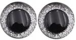 iga-tex RK/O3 Csillámos szemek kabalákhoz, babákhoz 25mm Ezüst szín 1 pár (silver brokatowe)