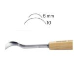 pfeil tools Dalti sculptura profesionale seria 28 Pfeil, Dalta ascutita pe o singura parte, 6 mm Dalta