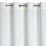 Eurofirany Velúr függöny átvezetőkkel 140x250 fehér ivory velvet puha (5903571184436)