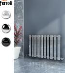 Ferroli Radiator decorativ pentru baie, 825x550 cromat, Ferroli Rhea