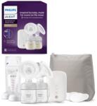 Philips Pompa de san dubla Philips AVENT Premium - cu tehnologie Natural Motion baterie reincarcabila afisaj cu temporizator model SCF39831 (SCF398/31)