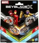 Bey Blade Beyblade X Marvel Set Duo Iron Man 4-80b Si Thanos 4-60p (g0278_g0287) Figurina