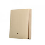 SmartWise Panoul frontal al comutatorului de perete SmartWise, culoare aurie, 1 buton (SMW-ALK-BGD1)