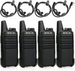 Retevis RT622 Walkie Talkie, Rövidhullámú adóvevő fejhallgatóval, PMR446 (A9121HX2-C9158AX4)
