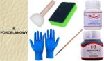  6 Db. Porcelán Bőrfesték sima bőrre Wilbra Lakklemosó G10-01 szett (Zestaw Farba RENOSKÓR do skóry ZMYWACZ Gąbka)