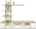 International Service Living Bilbao , pal stejar sonoma / alb , 2520 x 450 x 2120 mm