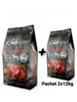 Kudo Adult Mediu-Maxi - Hrana uscata, presata la rece - Carne rosie si Legume - 12kg (Pachet 2x12 kg-2129)