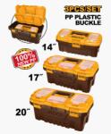 INGCO Set de 3 cutii pentru depozitare si transport scule (PBXK0301) Cleste