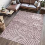 Heinner Covor, model in relief, Wave, 160x230 BRW (HR-WAVRUG160-BRW) - Technodepo Covor