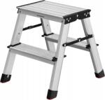 SONGMICS 2 fokos létra, alumínium létra, fellépő létra 150 kg teherbírással (GLT012E01)