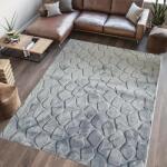 Heinner Covor, model in relief, Stone, 120x160 GRI (HR-STNRUG120-GRI) - Technodepo Covor