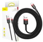Baseus Cablu USB Lightning 1.5A 2m negru/roșu
