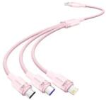 Vention cablu USB 2.0 A la 3-in-1 6A 1.5M roz