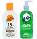 Malibu SPF15 Vízálló Balzsam 200ml Aloe Napozás utáni Gél 200ml