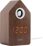 Karlsson Ceas deșteptător Cuckoo LED, lemn închis la culoare (KA6061DW)