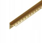 EVISO Lejtős Élvédő Profil Arany Színű, Kefélt. Balos 120cm (LSGM-0002)