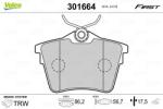 VALEO Set placute frana VALEO 301664 (301664)
