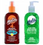 Malibu SPF4 Bronzosító Olaj Monoi Spray Aloe Napozás utáni Gél 200ml