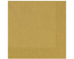 DUNI szalvéta - 3 rétegű, 33x33, arany színben