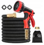 Meterk 30 méteres, nyújtható kerti tömlő 10 funkciós pisztoly sárgaréz tartozékok (5907009958699)