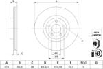 Bosch Disc frana BOSCH 0 986 479 J32 (0 986 479 J32) - automobilus