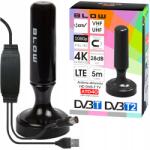 BLOW Erős Aktív Szoba Antenna DVBT2 Tv Fhd 4K MUX-8 Lte Erősítő Mágnes (21-040#)