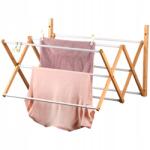 Kesper Fürdőszobai fali ruhaszárító Összecsukható Erkély Bambusz (19450) Ruhaszárító