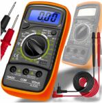  Professzionális Multiméter, digitális, LCD kijelző, feszültség, árammérő (MIERNIK POBORU PRĄDU MULTIMETR CYFROWY)