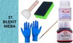  Égkék Bőrfesték sima bőrre, Wilbra LakkLEMOSÓ G10-01 készlet (Zestaw Farba RENOSKÓR do skóry ZMYWACZ Gąbka)
