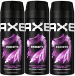 AXE Excite Fresh 48 órás dezodoráló testpermet 150ml x3 (3 darabos kiszerelés)